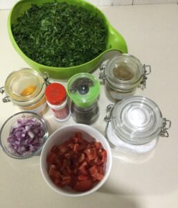 Sukuma wiki ingredients