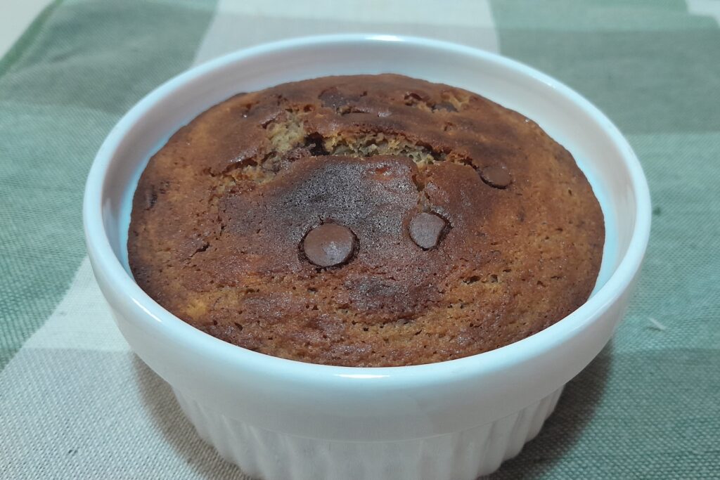 Buckwheat banana chocolate chip muffins