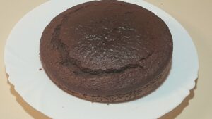 Eggless red wine chocolate cake