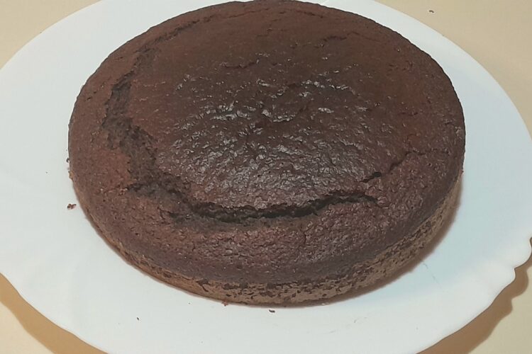 Eggless red wine chocolate cake