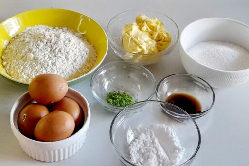 Sponge cake ingredients