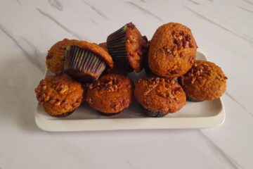 Banana walnut muffins